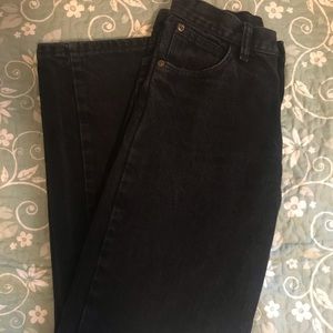 Wrangler Black Denim Jeans 28” Adjustable Waist